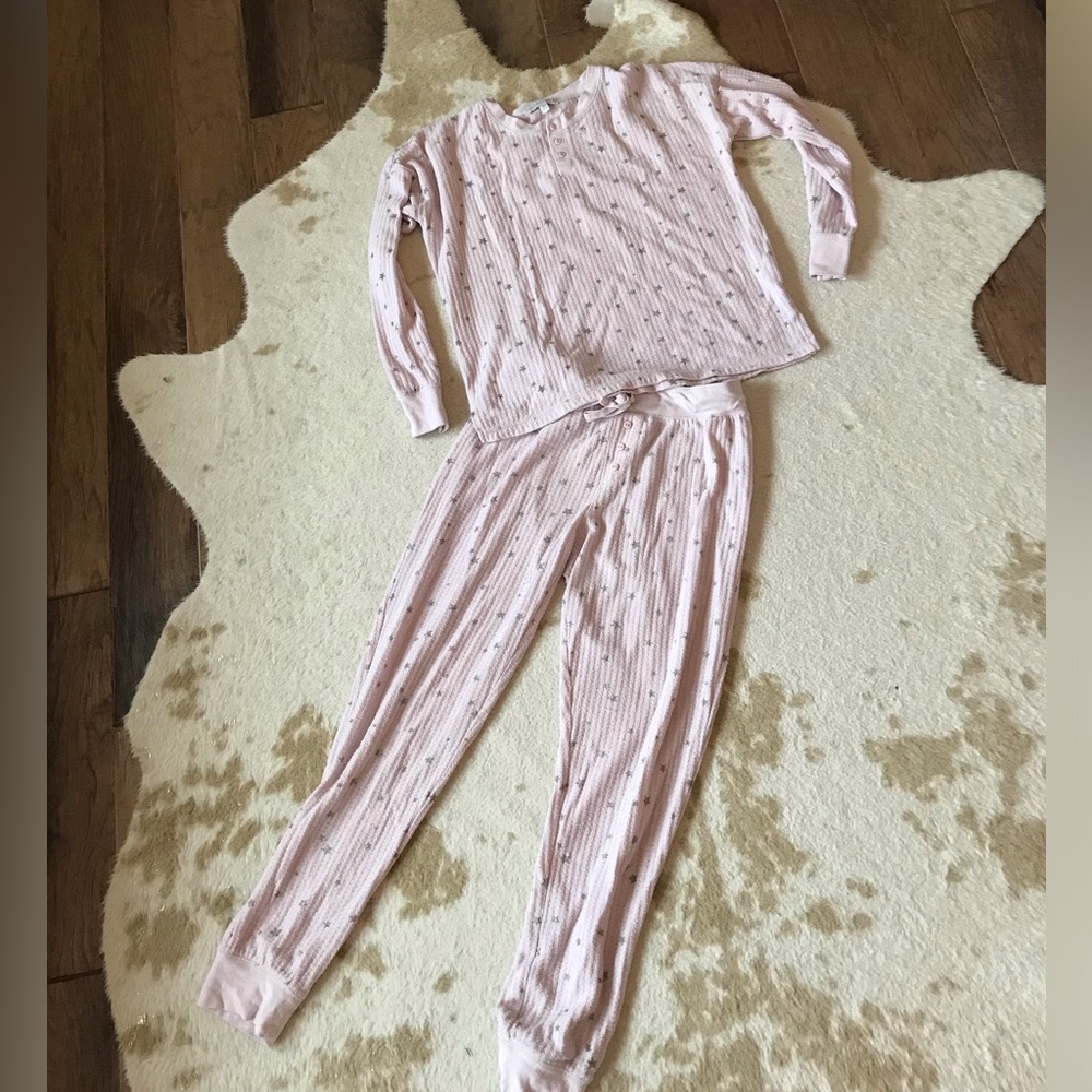 Pink, star pattern pajama set